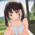 座ったら見えちゃった少女_260507 2枚目
