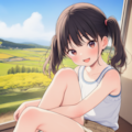座ったら見えちゃった少女_260507 3枚目