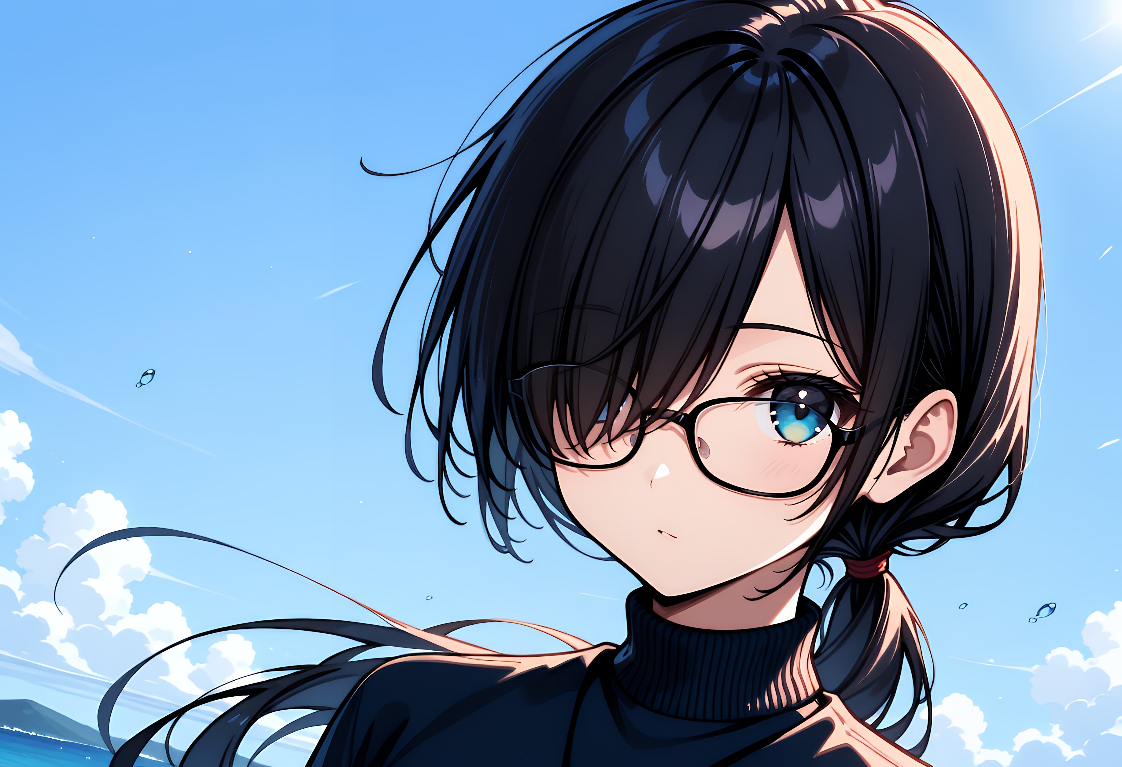 メガネ×メカクレ | の人気AIイラスト・グラビア