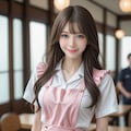 某ファミレス制服の女性 3枚目