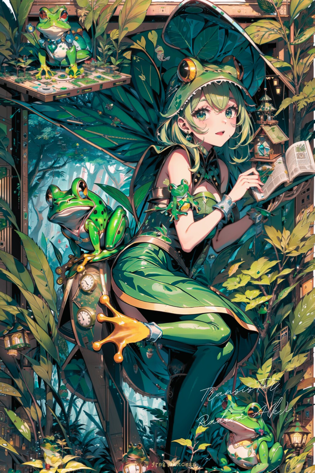 -Electronic Circuit Girl-frog princess