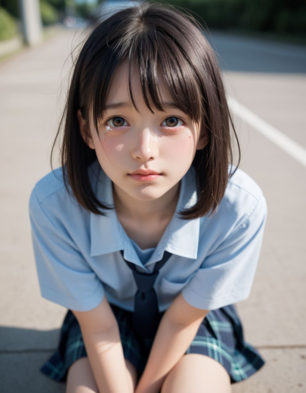 転んだ(泣)