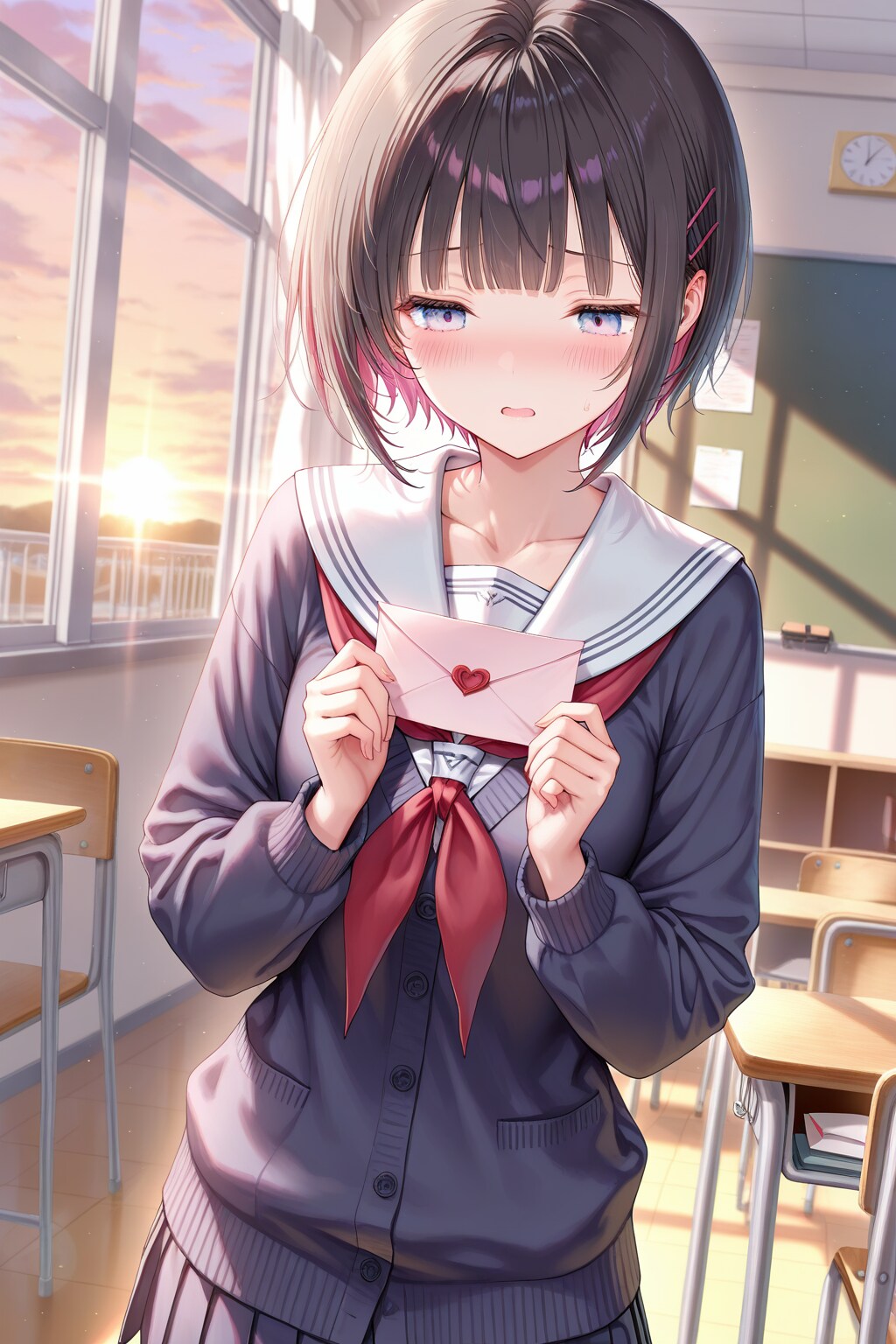 あの…先輩…これ…。