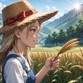 小麦農家の娘 2枚目