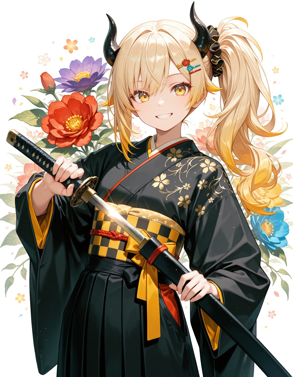 日本刀の日に刀担当の女鬼高生さん