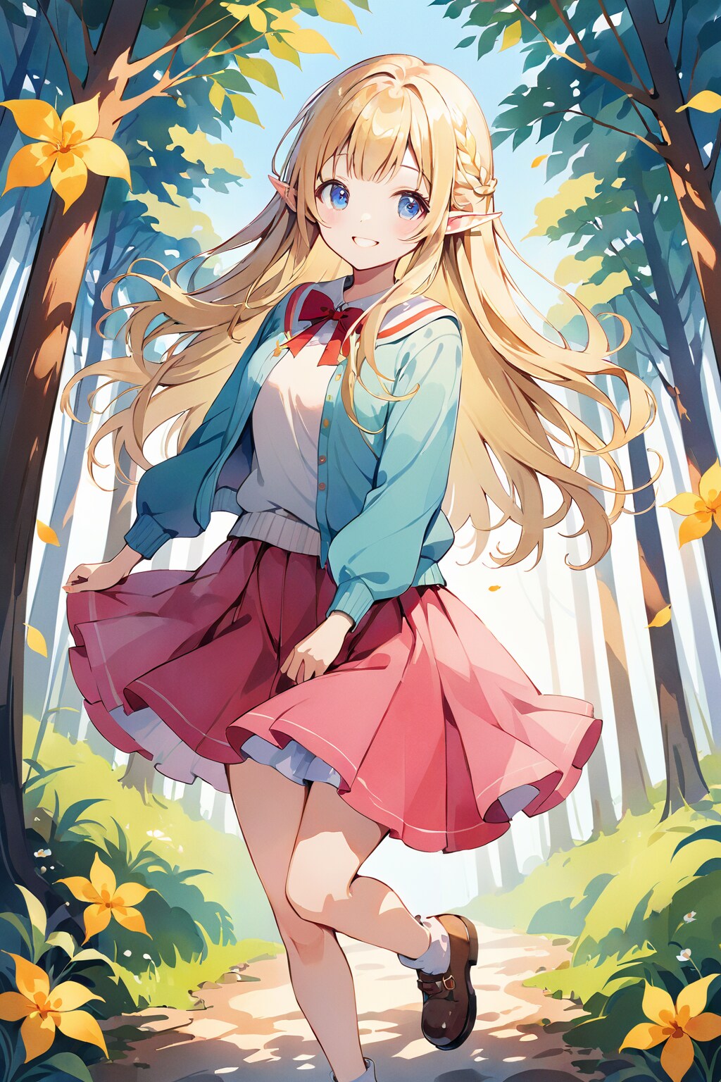 エルフさんの笑顔