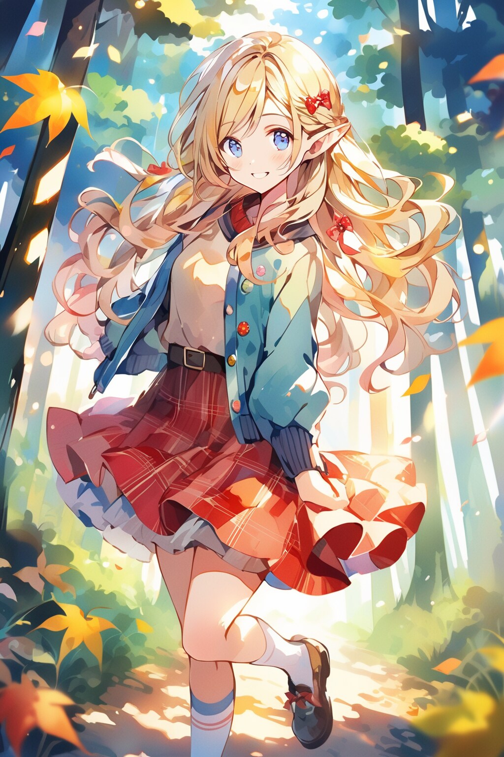 エルフさんの笑顔