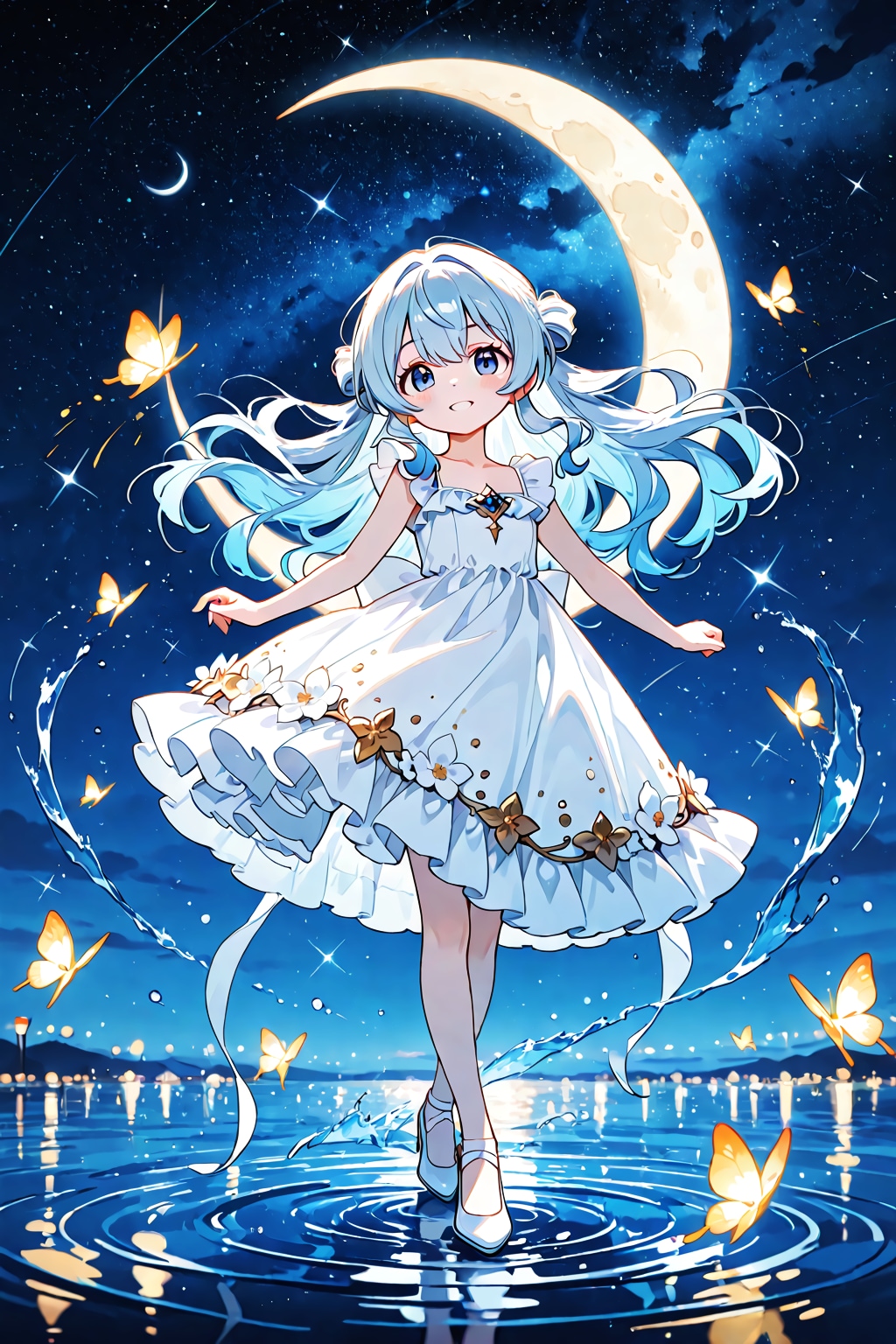 月明かりのすべり台 | の人気AIイラスト・グラビア