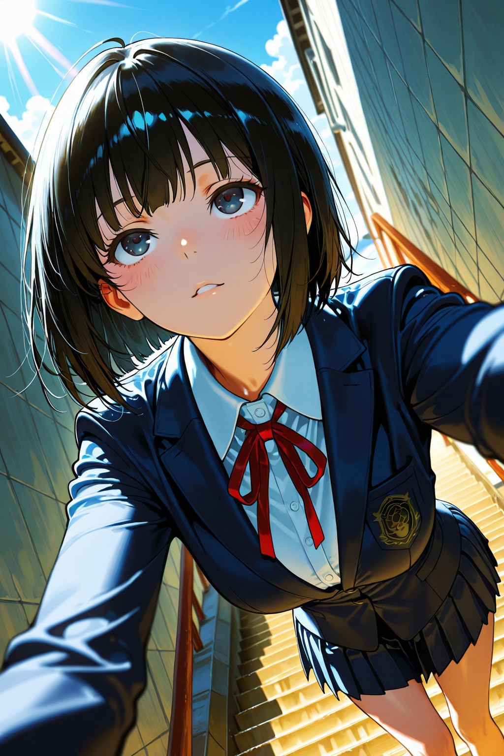 富士に臨む