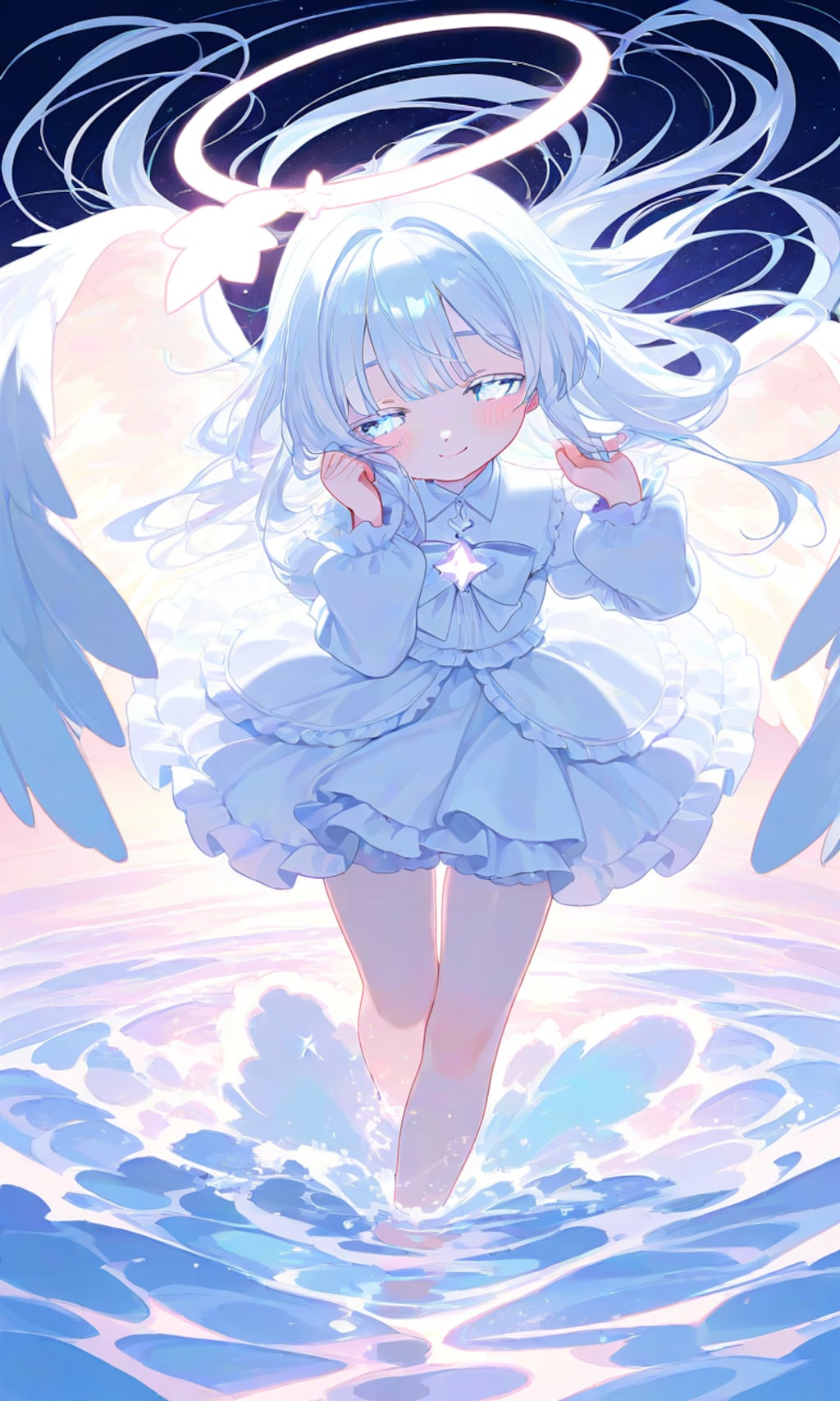 天使の水浴び