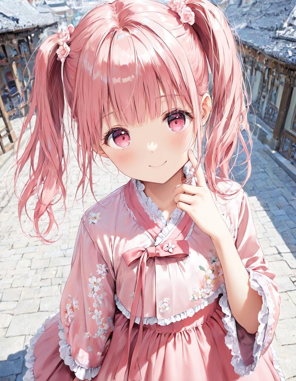 桜花ちゃんのフリフリ韓服