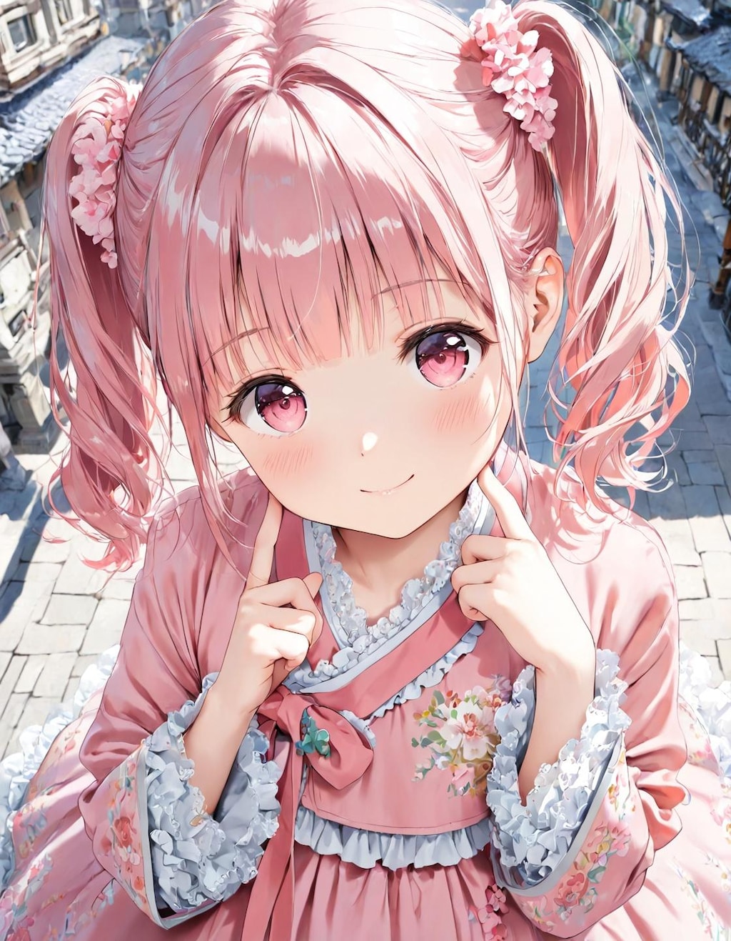 桜花ちゃんのフリフリ韓服