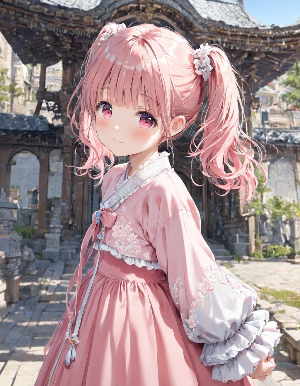 桜花ちゃんのフリフリ韓服