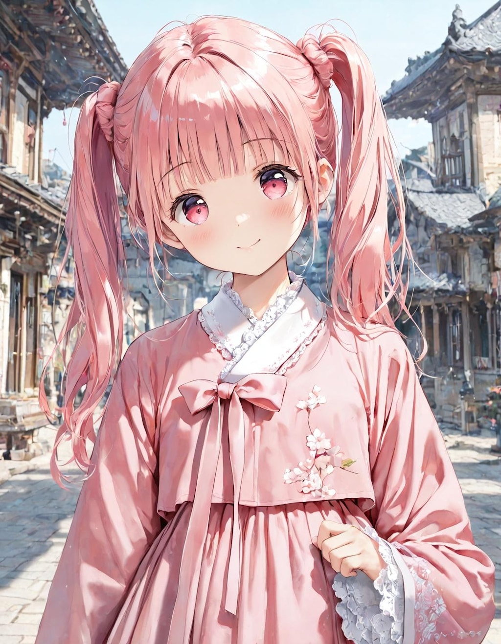 桜花ちゃんのフリフリ韓服