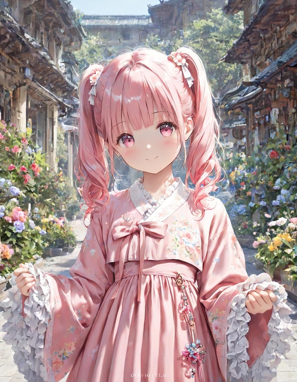 桜花ちゃんのフリフリ韓服