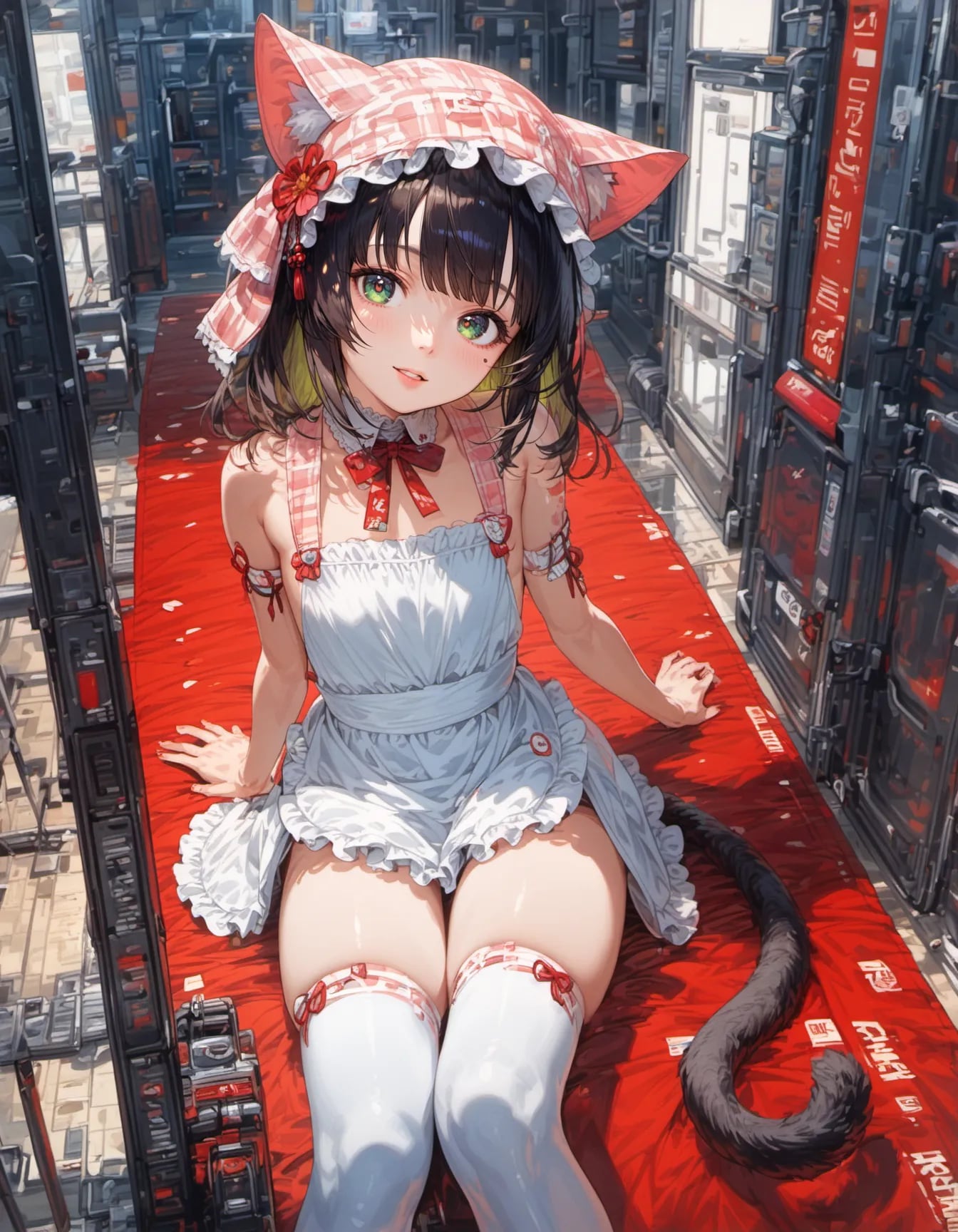 Cyber Alley Cat Maid | の人気AIイラスト・グラビア