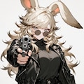 銃を構える兎娘 3枚目