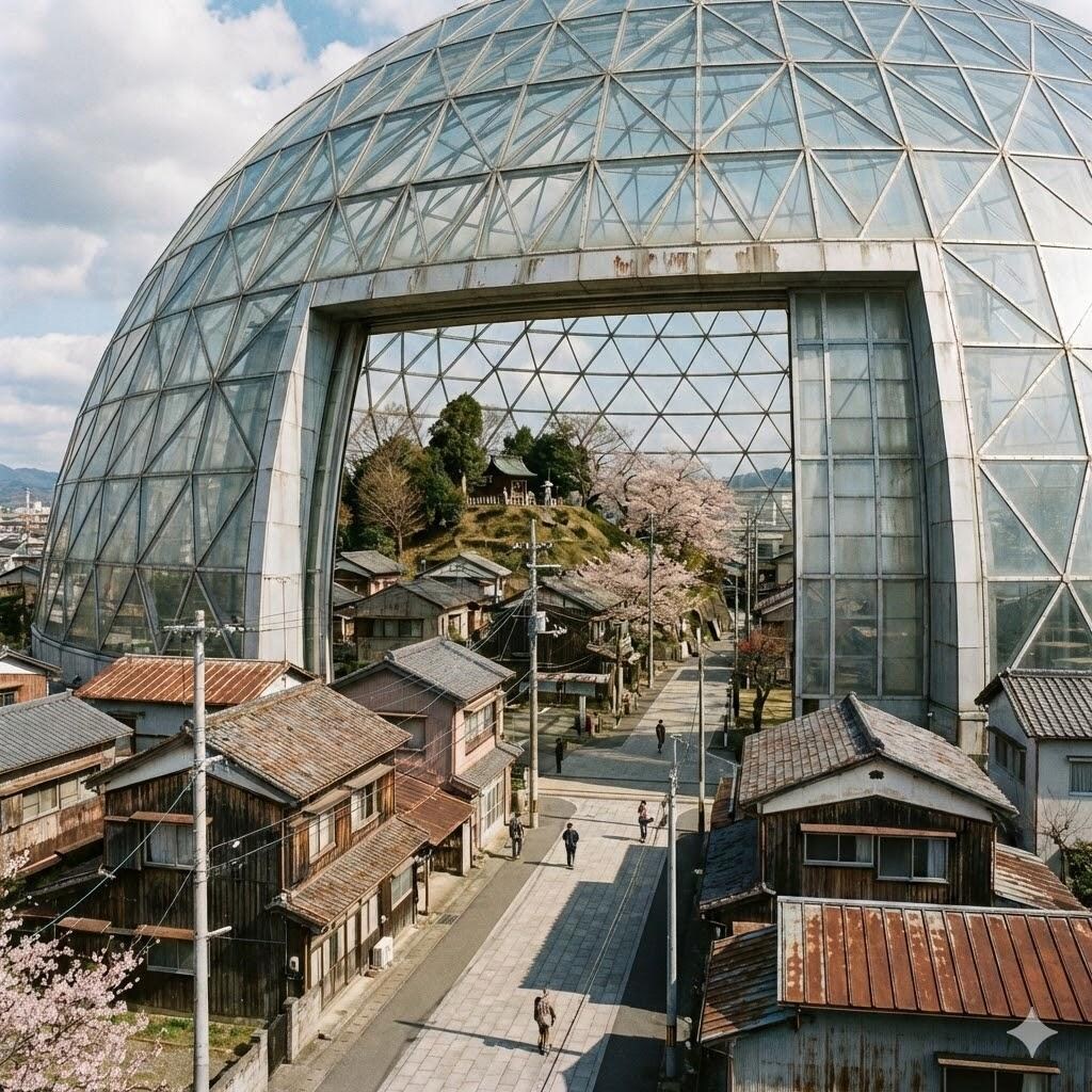 町の中のドーム