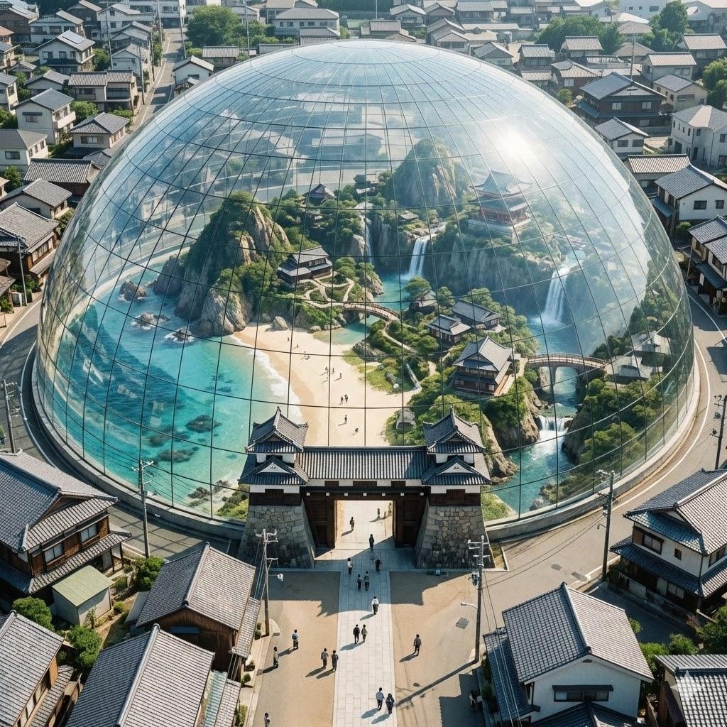 町の中のドーム