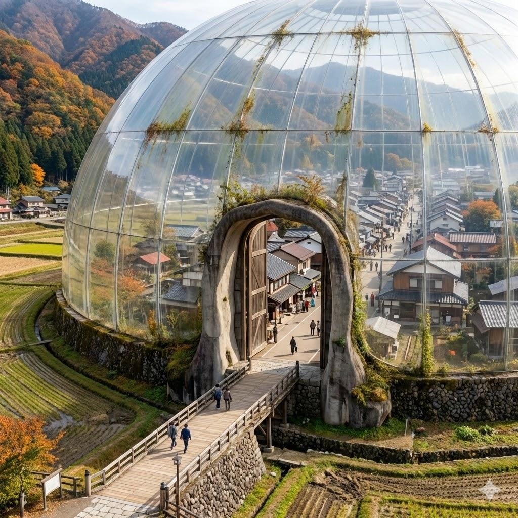 町の中のドーム