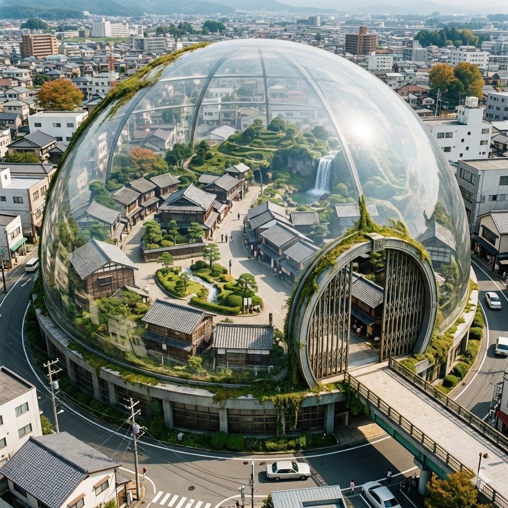 町の中のドーム