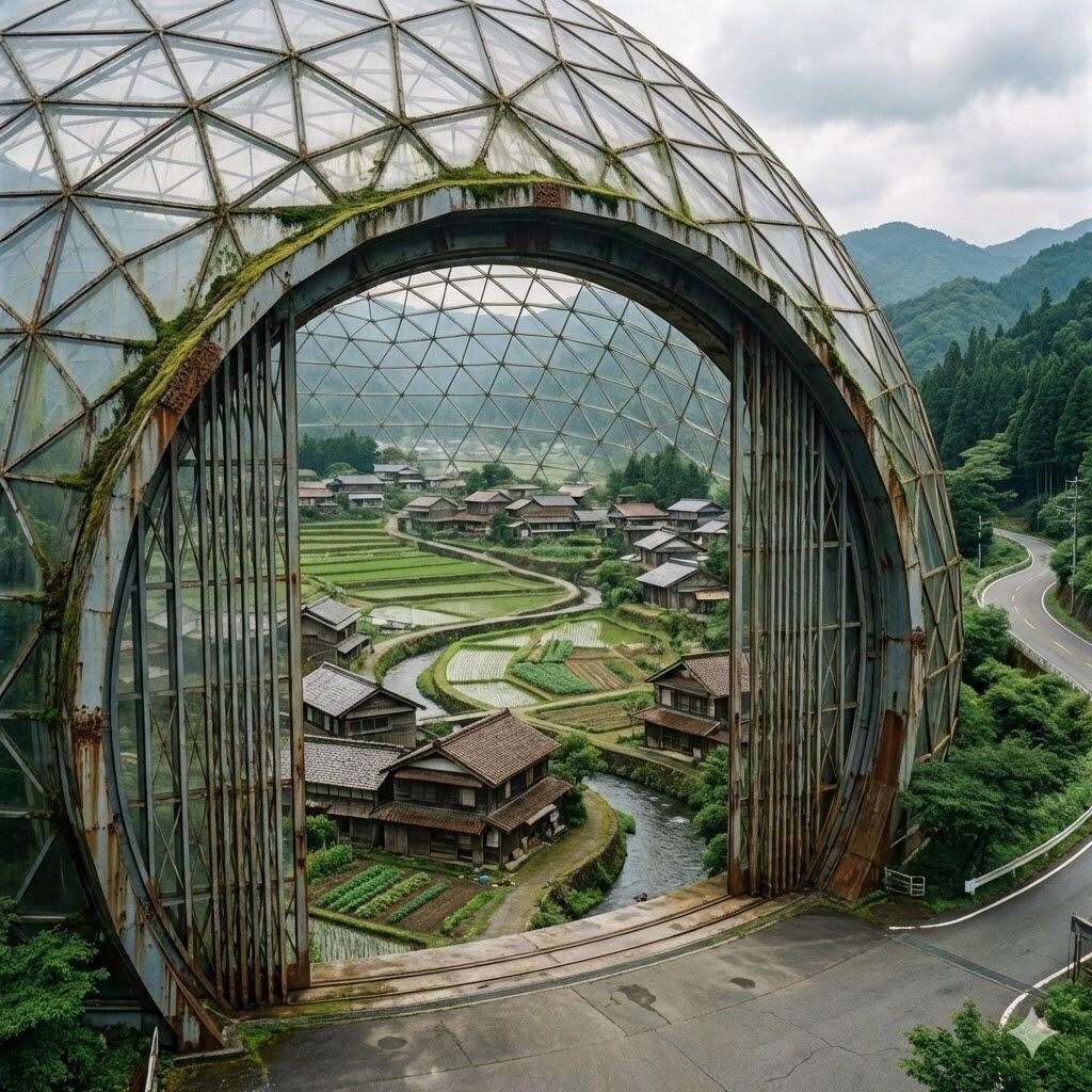 町の中のドーム