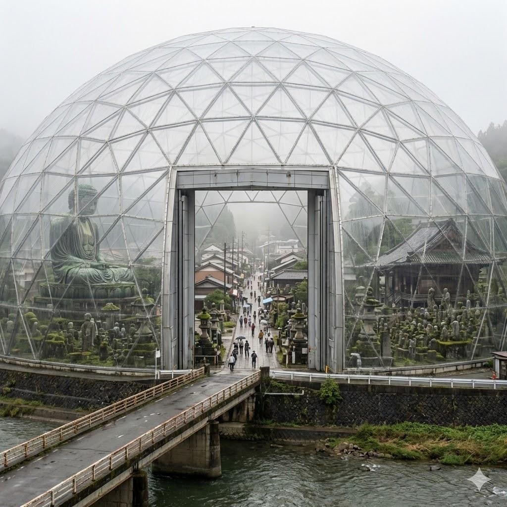 町の中のドーム