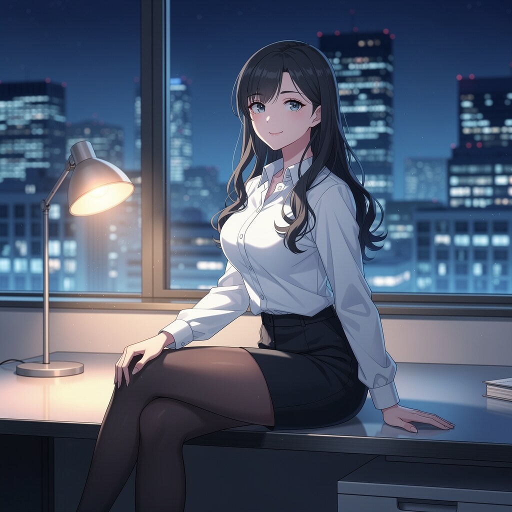 遅くまで、ご苦労様　by 新入社員