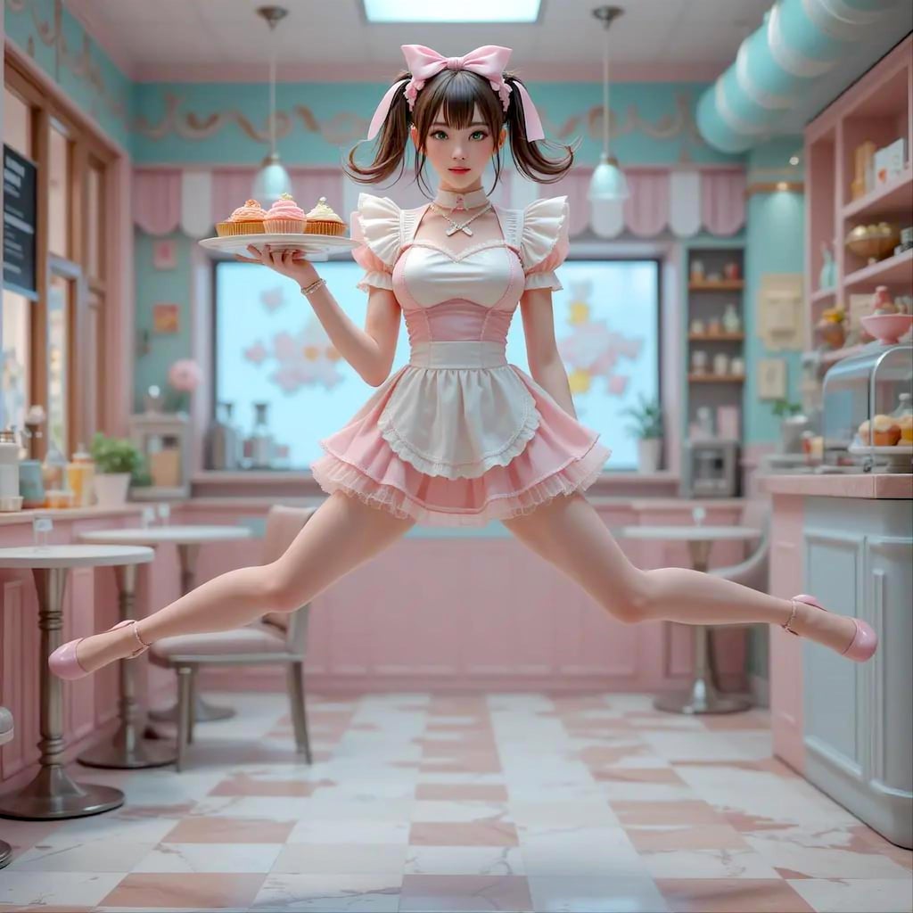 カフェスタッフの君はジャンプする！