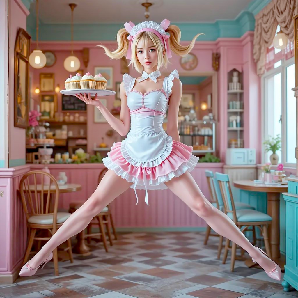 カフェスタッフの君はジャンプする！