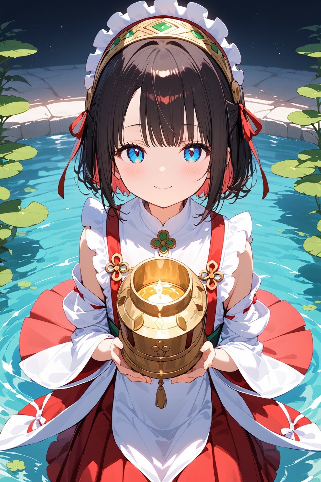 黒髪ボブで巫女服の少女 | の人気AIイラスト・グラビア