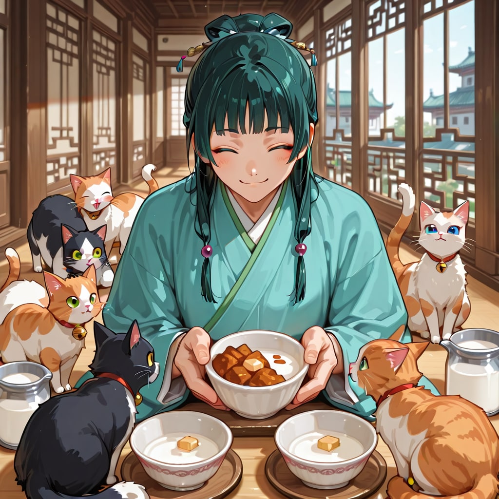 猫猫の仕事は勅命による子猫の世話。