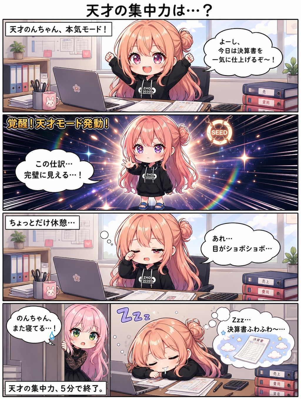 🌟天才のんちゃんの集中力は5分間💤