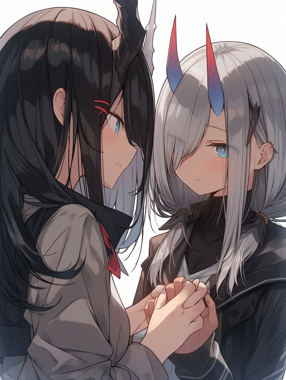 見つめ合う2人
