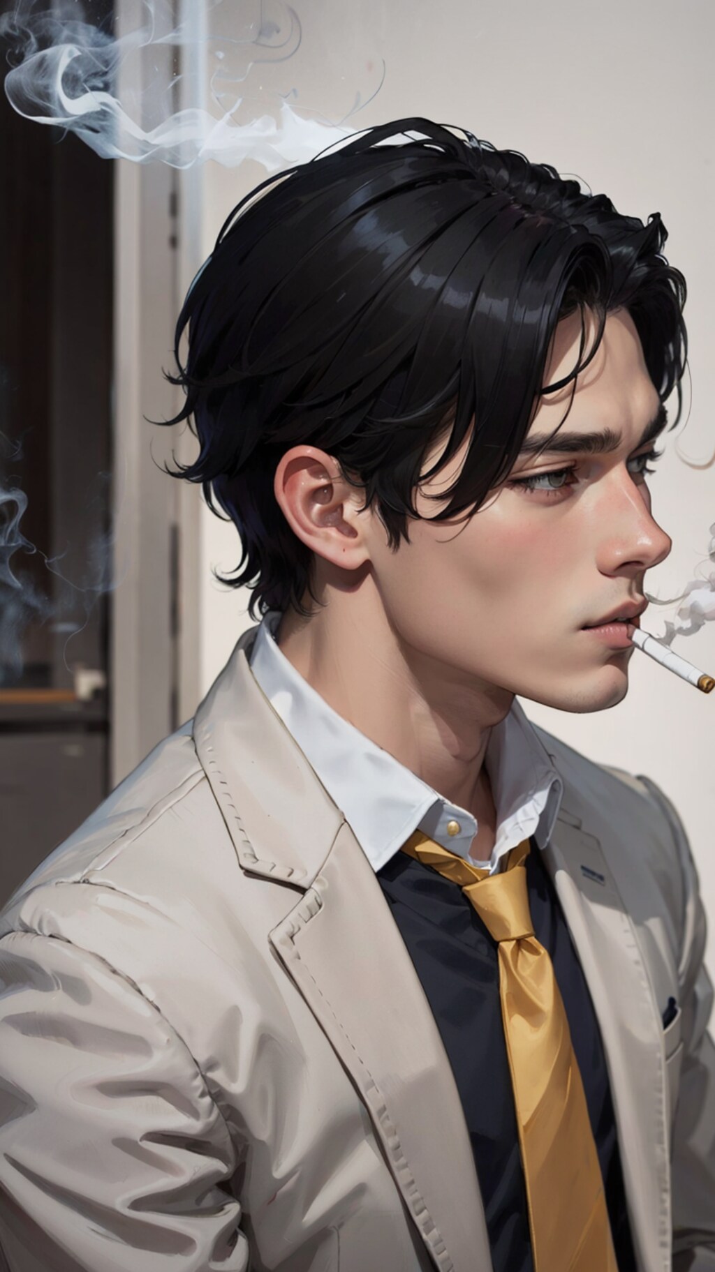 喫煙不良美少年