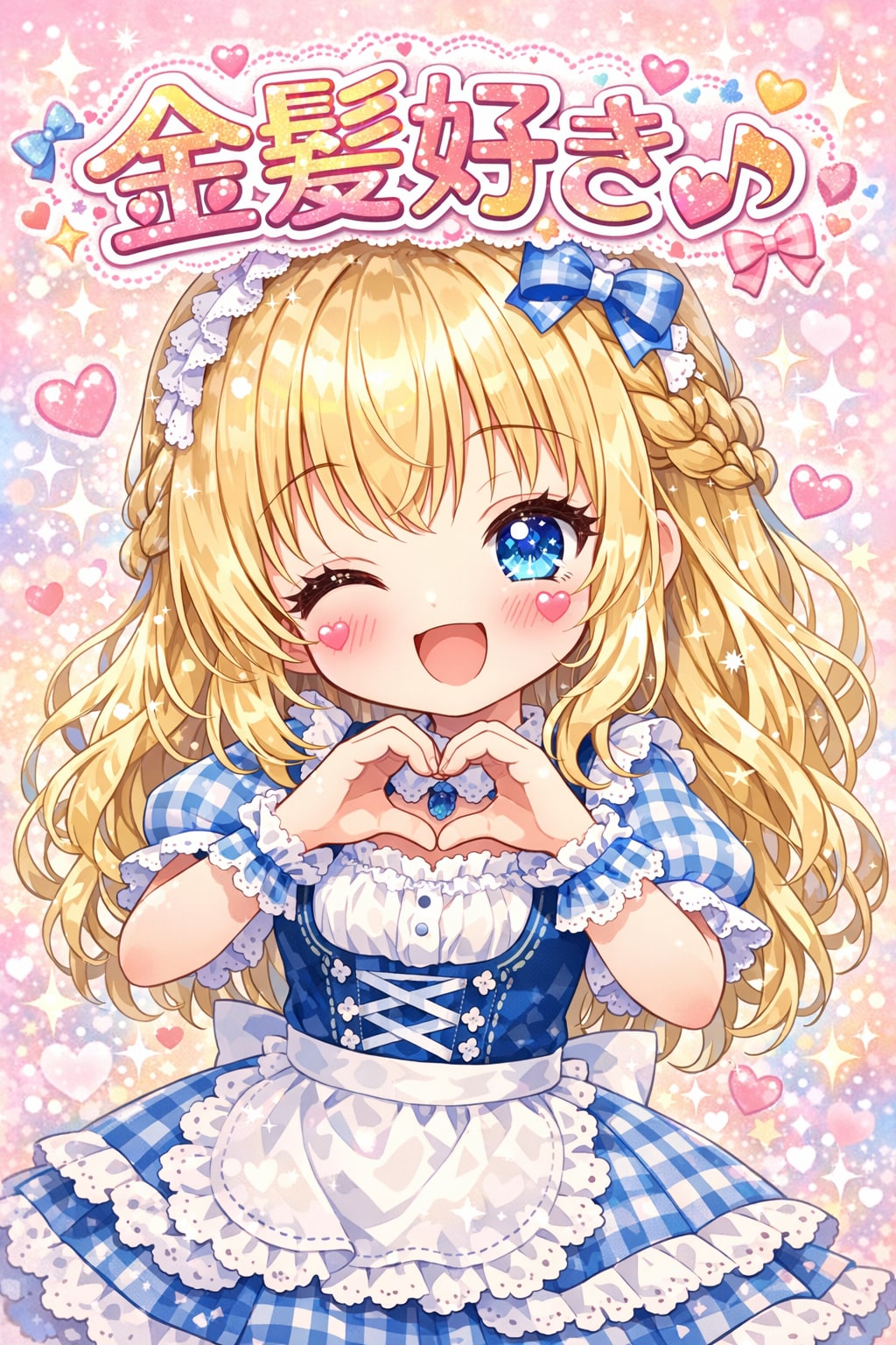 私を見たら金髪好き♪