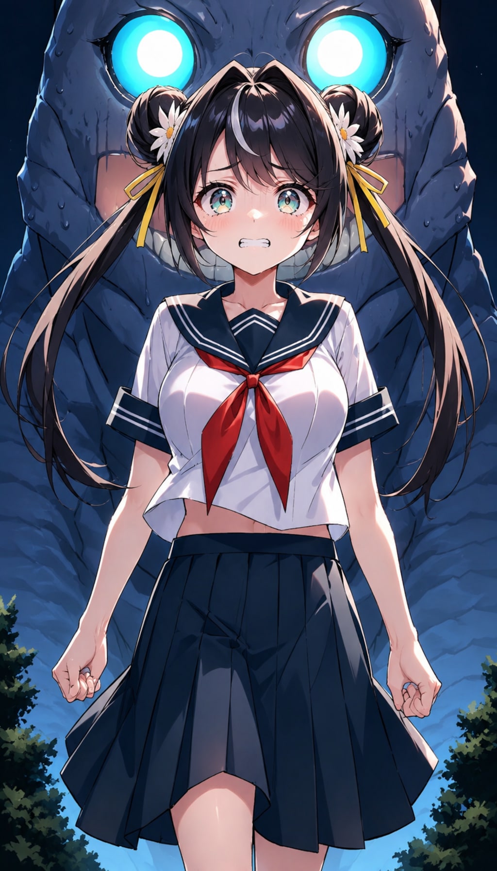 大怪獣から逃げろ!