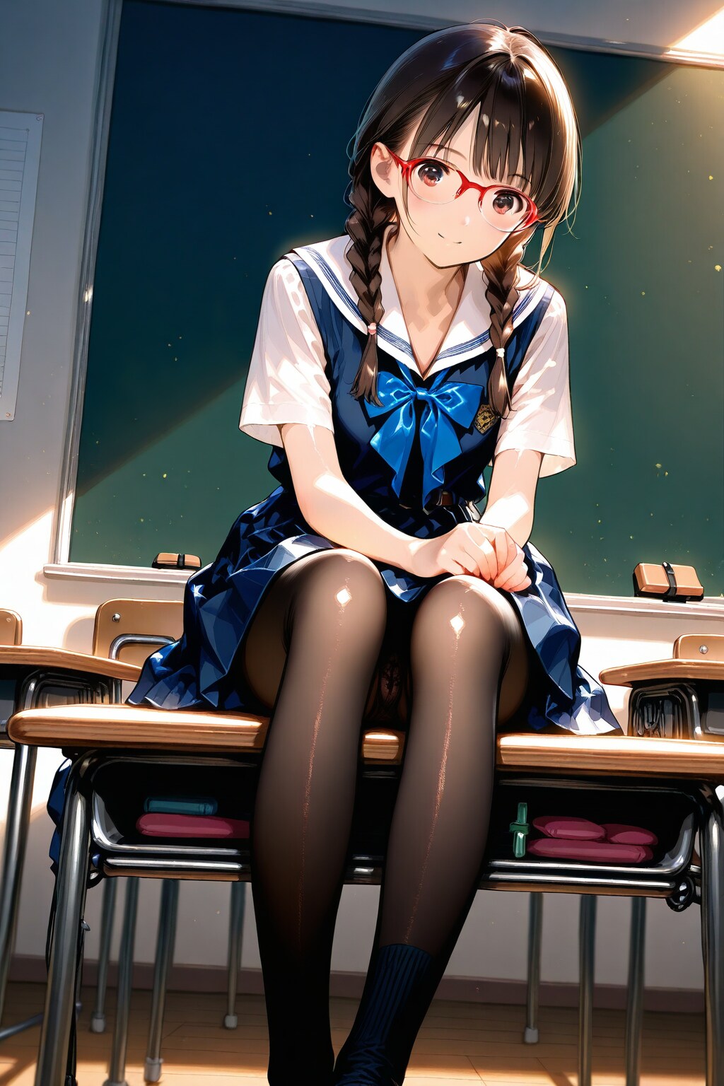 教室にて