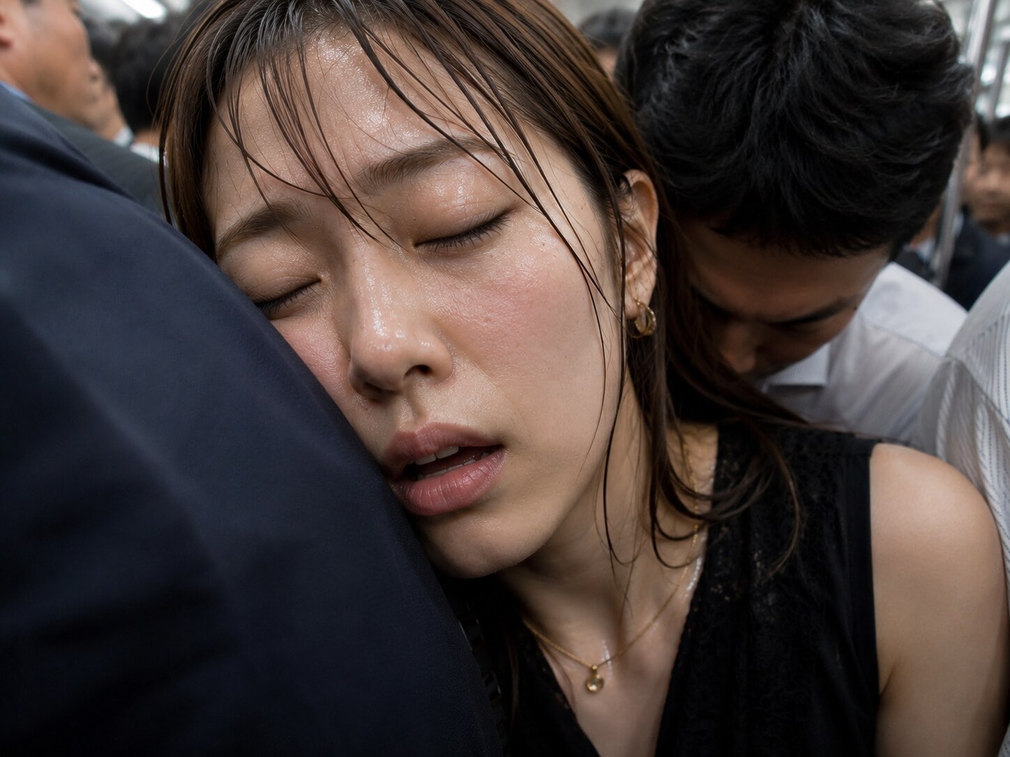 電車でイッちゃう美女