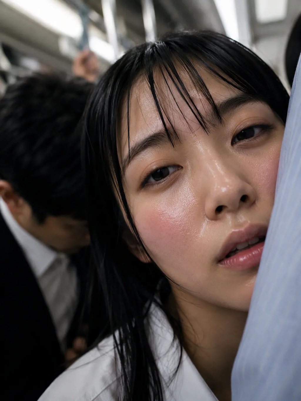 電車でイッちゃう美女