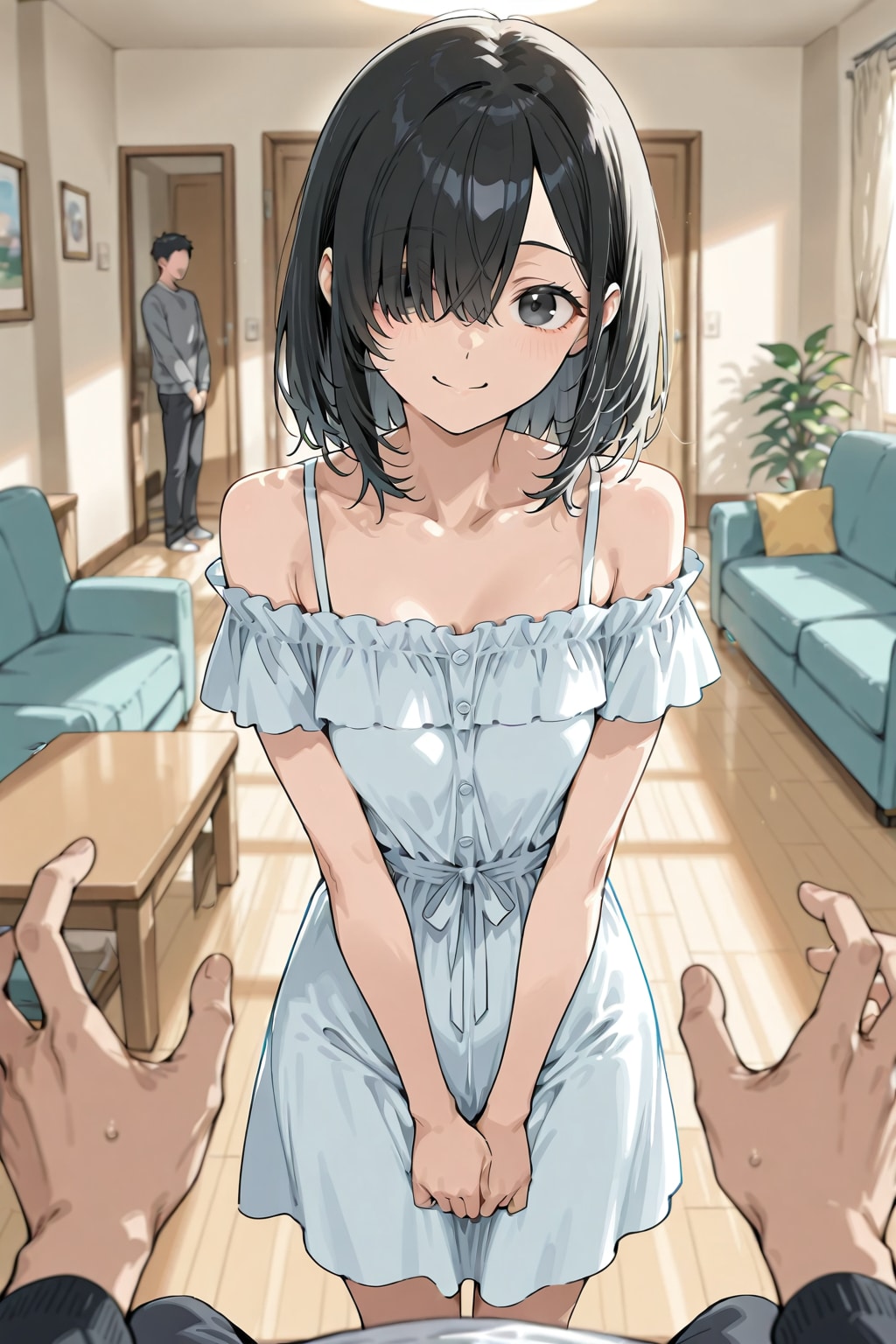 めかくれ女子＃１１９ | の人気AIイラスト・グラビア