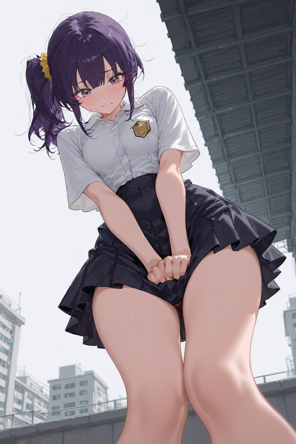 スカート抑え | の人気AIイラスト・グラビア