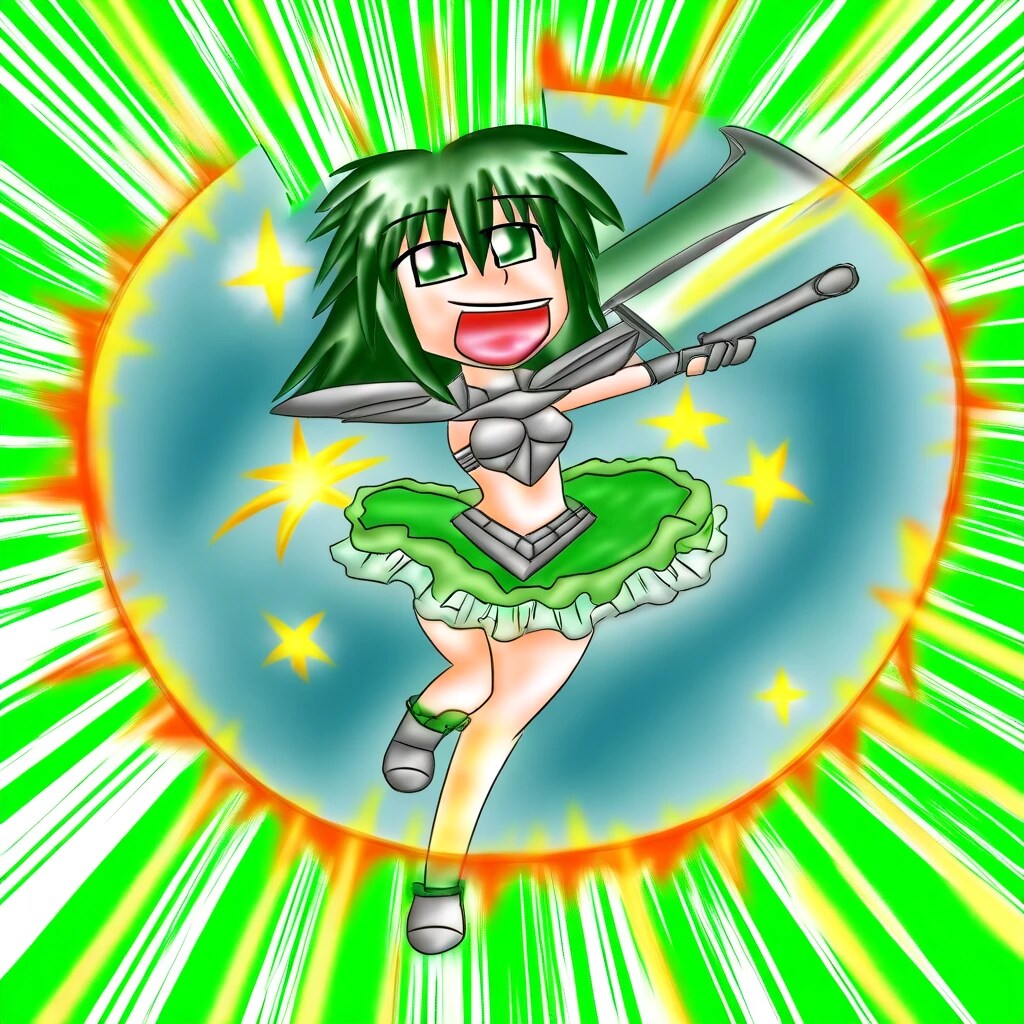 暑さでテンション爆上がり！ドラゴンバスターちゃん