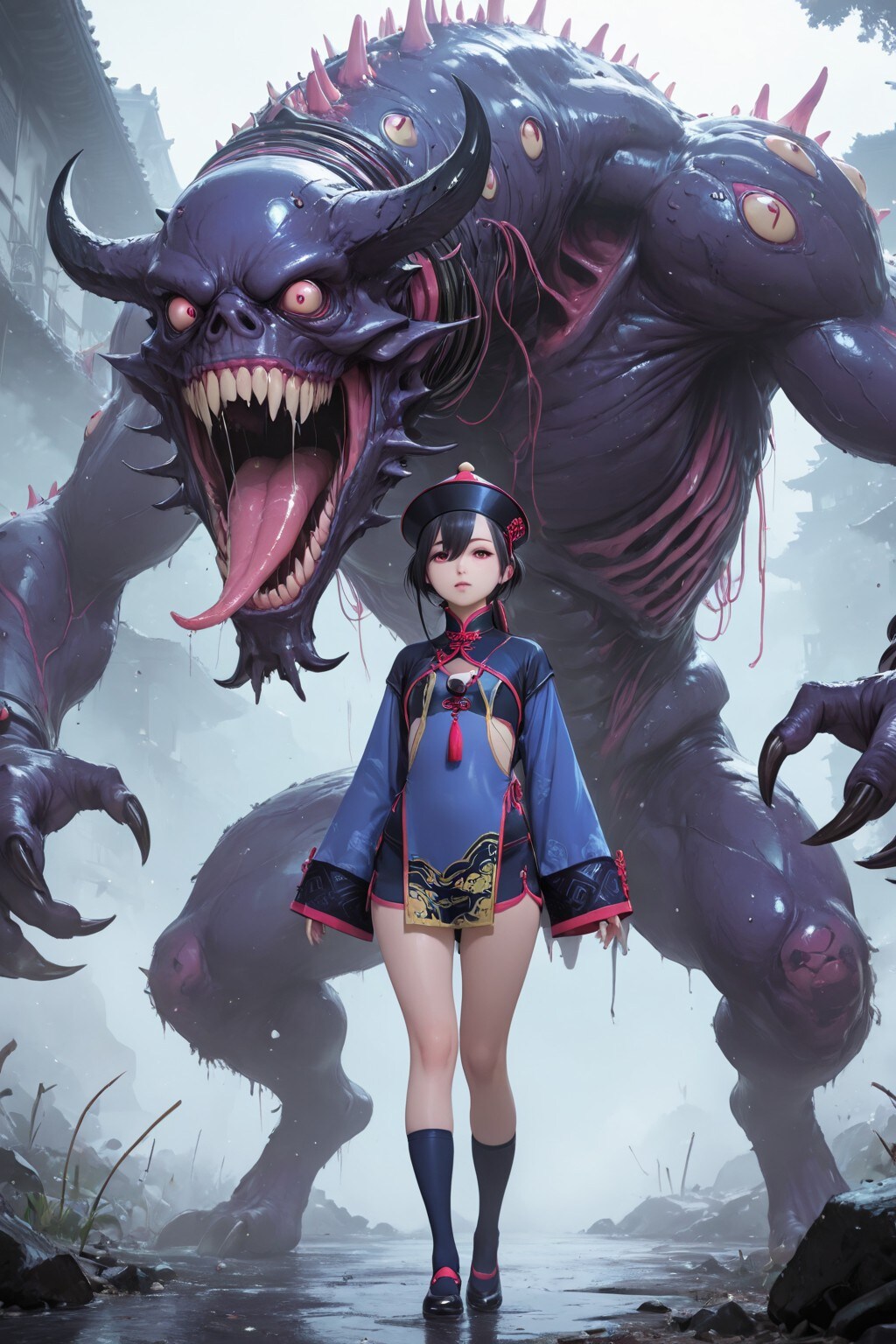 Beautiful Monster Hunter（婷婷（ティンティン）の奇妙な冒険。） | の人気AIイラスト・グラビア