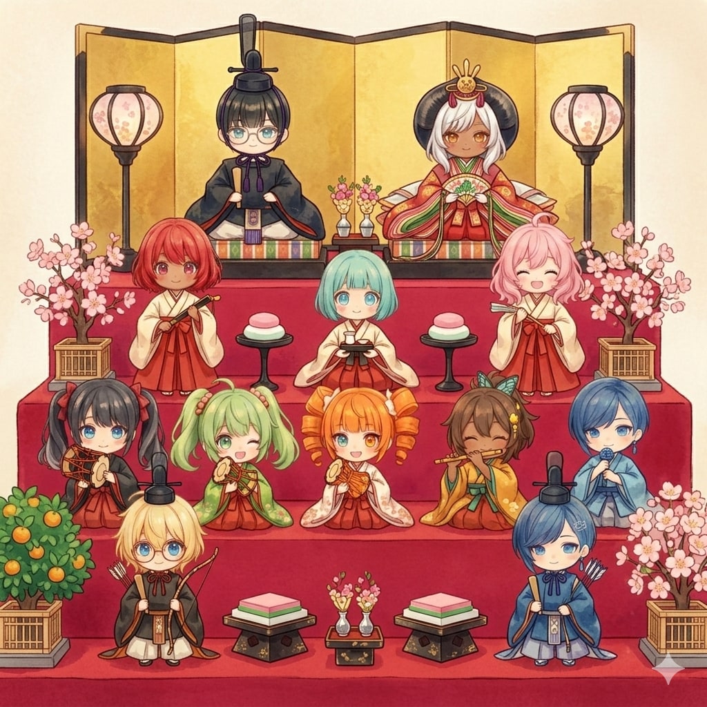 ウチちび雛人形