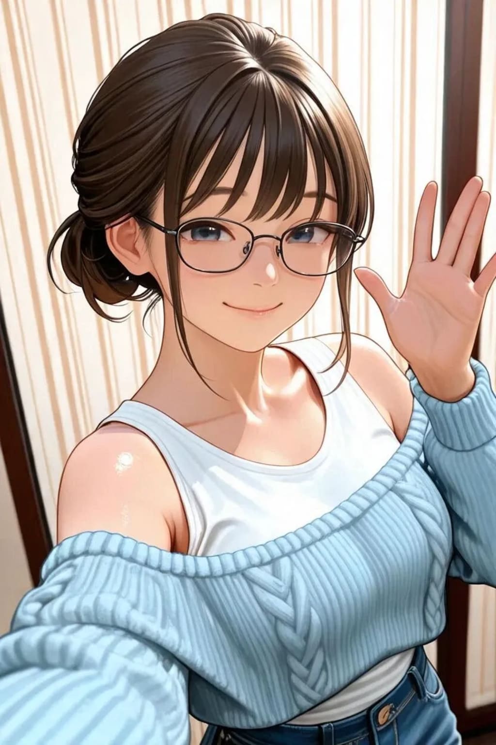 メガネ女子