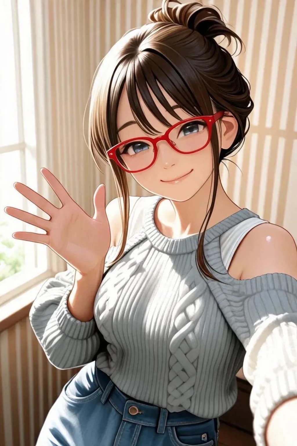 メガネ女子