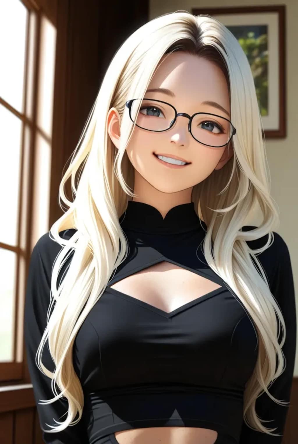メガネ女子