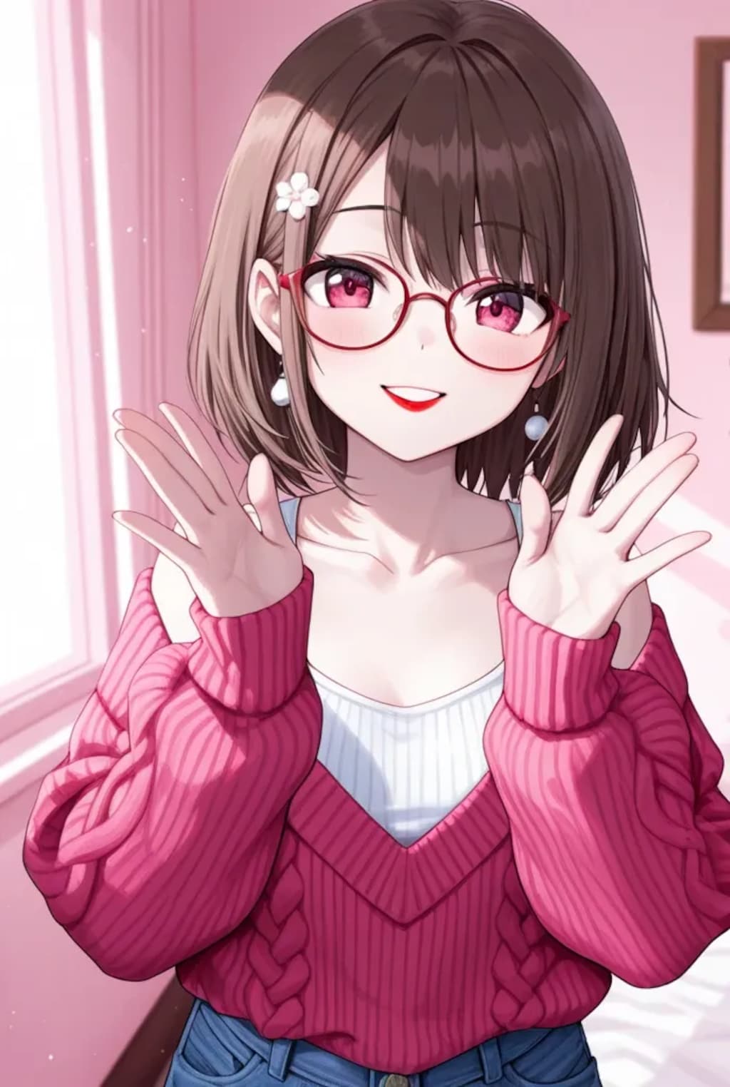 メガネ女子