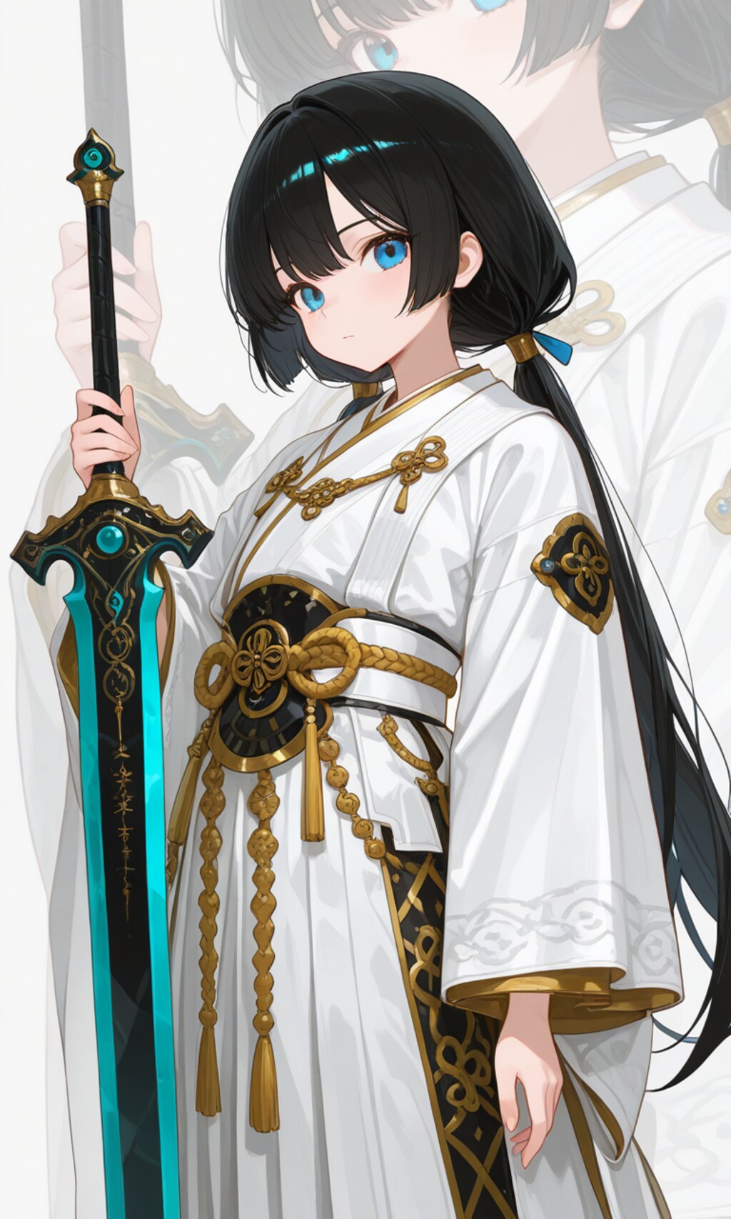 和風ファンタジーっぽい見た目の黒髪少女